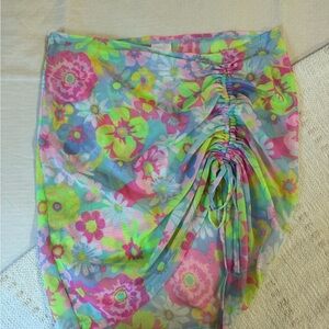 Floral Swim Cover-Up Skirt